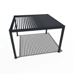 Merkloos Orion Premium 400x400cm Elektrische LED Overkapping - Antraciet -Merkloos 121153630deff581