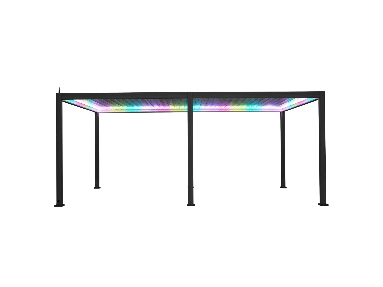 Merkloos Mirador Deluxe 300 X 600 Cm Elektrische Overkapping - Antraciet 4 Merkloos Mirador Deluxe 300 X 600 Cm Elektrische Overkapping - Antraciet - Afbeelding 4