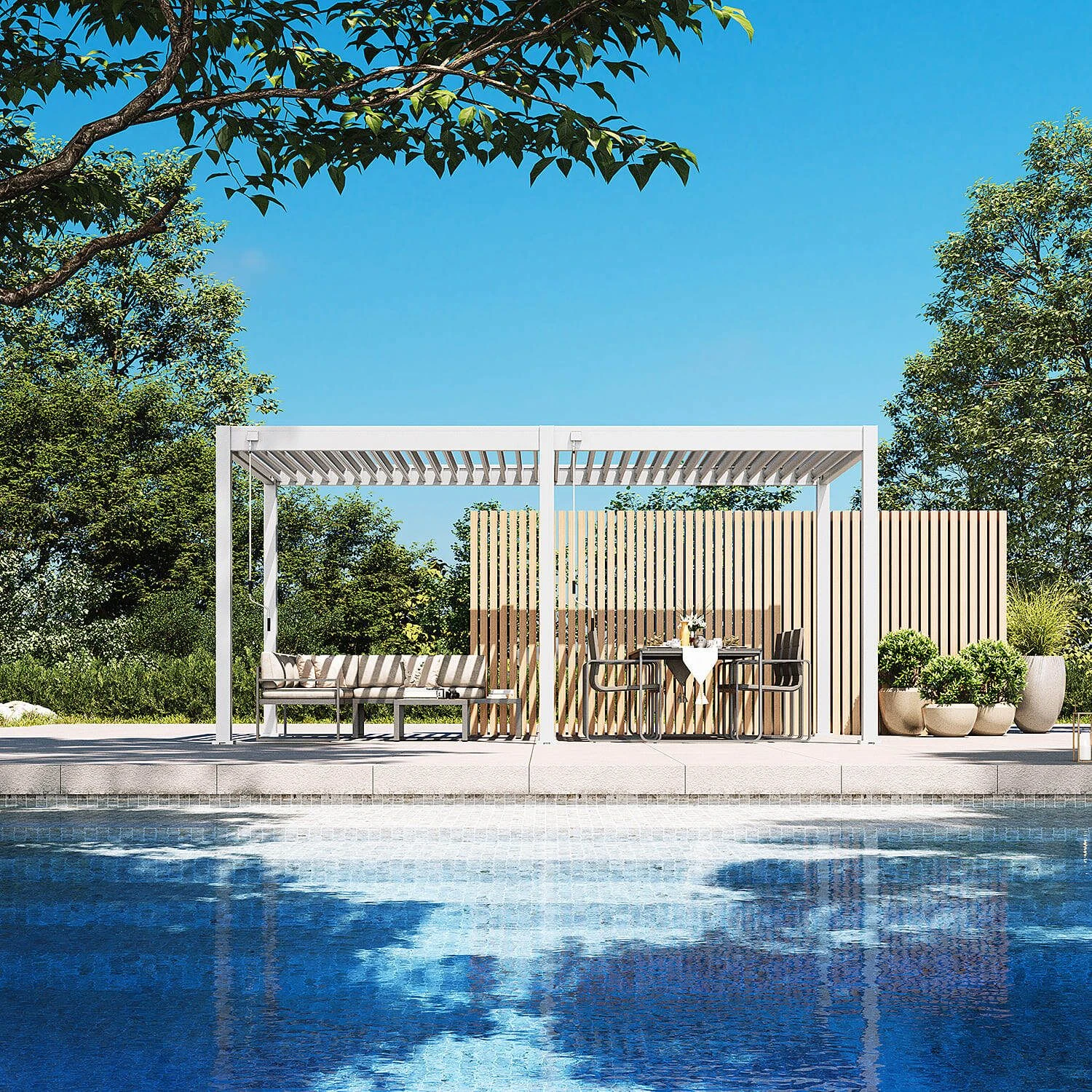 Merkloos Orion Comfort 300 X 530 Cm Terrasoverkapping - Wit 3 Merkloos Orion Comfort 300 X 530 Cm Terrasoverkapping - Wit - Afbeelding 3