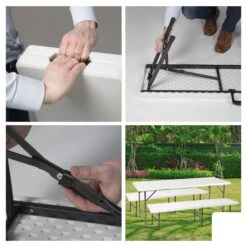 Merkloos Perel Uitklapbare Zitbank - Wit -Merkloos 35b47cebf642904b