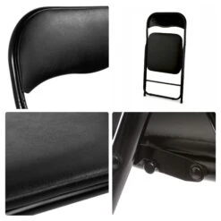 Merkloos Perel Klapstoel - Zwart -Merkloos 377d0c664dbf439f