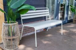 Merkloos MaximaVida Max 120 Cm Ivoren Metalen Tuinbank -Merkloos 4a6808ae2b4e9064