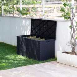 Merkloos Toomax Rattan Opbergbox - 420 Liter -Merkloos 54af5a8606307ec7