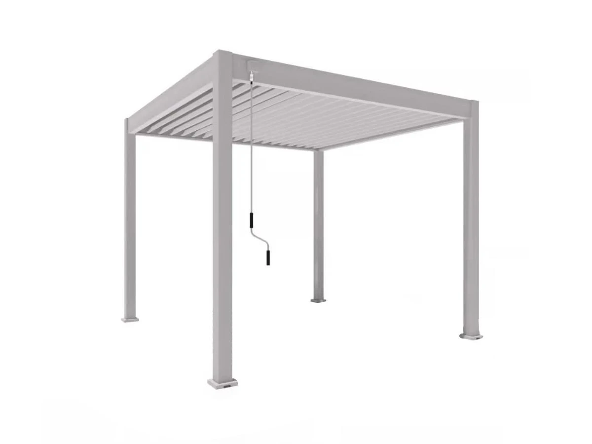 Merkloos Orion Comfort 300 X 300 Cmterrasoverkapping - Licht Grey 1 Merkloos Orion Comfort 300 X 300 Cmterrasoverkapping - Licht Grey