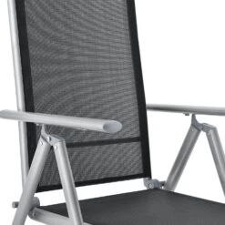 Merkloos Milano Aluminium 9-delige Zilvergrijze Diningset -Merkloos 6258372486c867.65803715