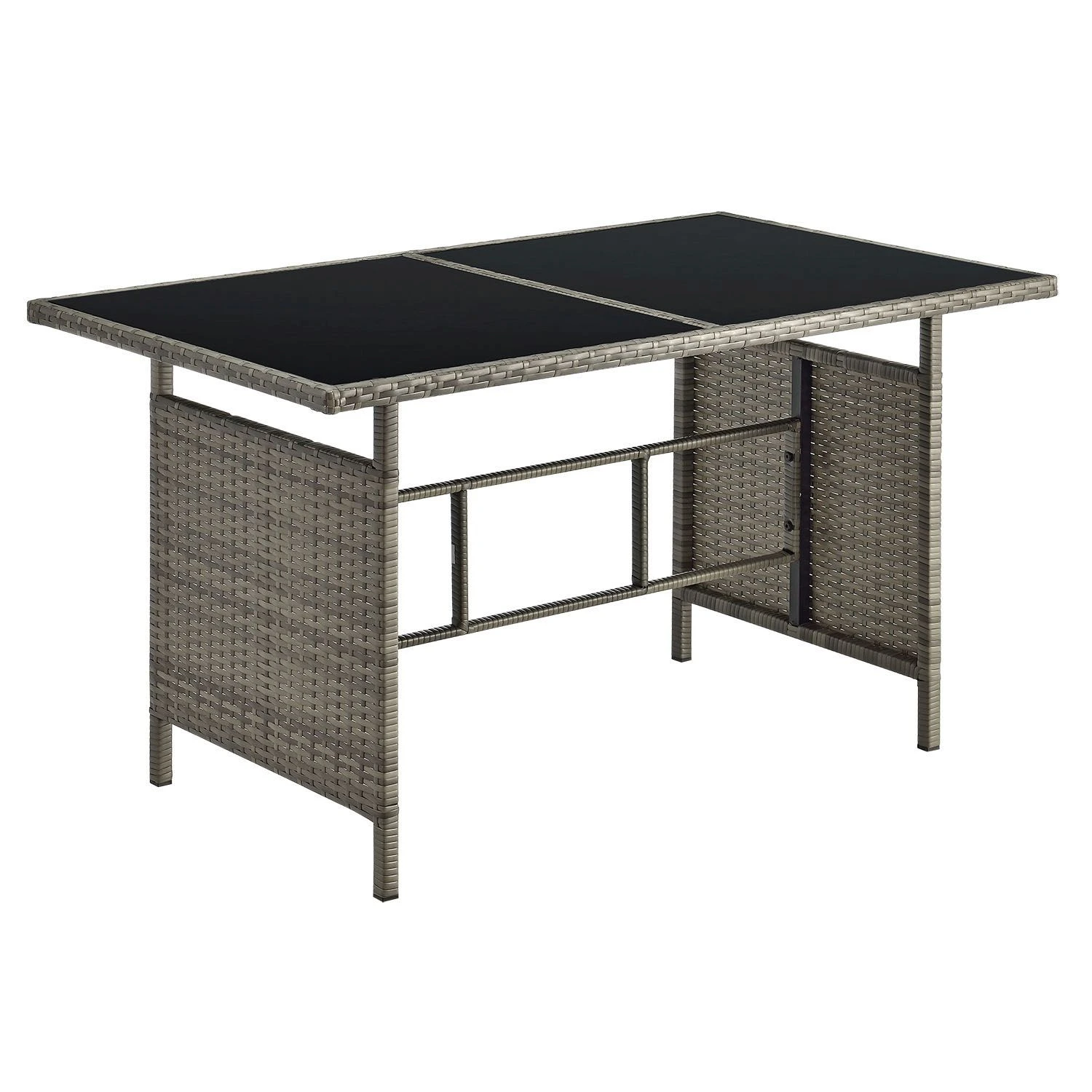 Merkloos Manacor Polyrotan Grijze Loungeset 3 Merkloos Manacor Polyrotan Grijze Loungeset - Afbeelding 3