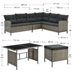 Merkloos Manacor Polyrotan Grijze Loungeset 11 Merkloos Manacor Polyrotan Grijze Loungeset -Merkloos 625e8176012923.52513166