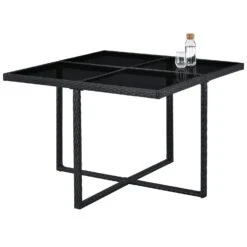 Merkloos Baracoa L Polyrotan Zwarte Diningset -Merkloos 625e81809c9bd5.22930176