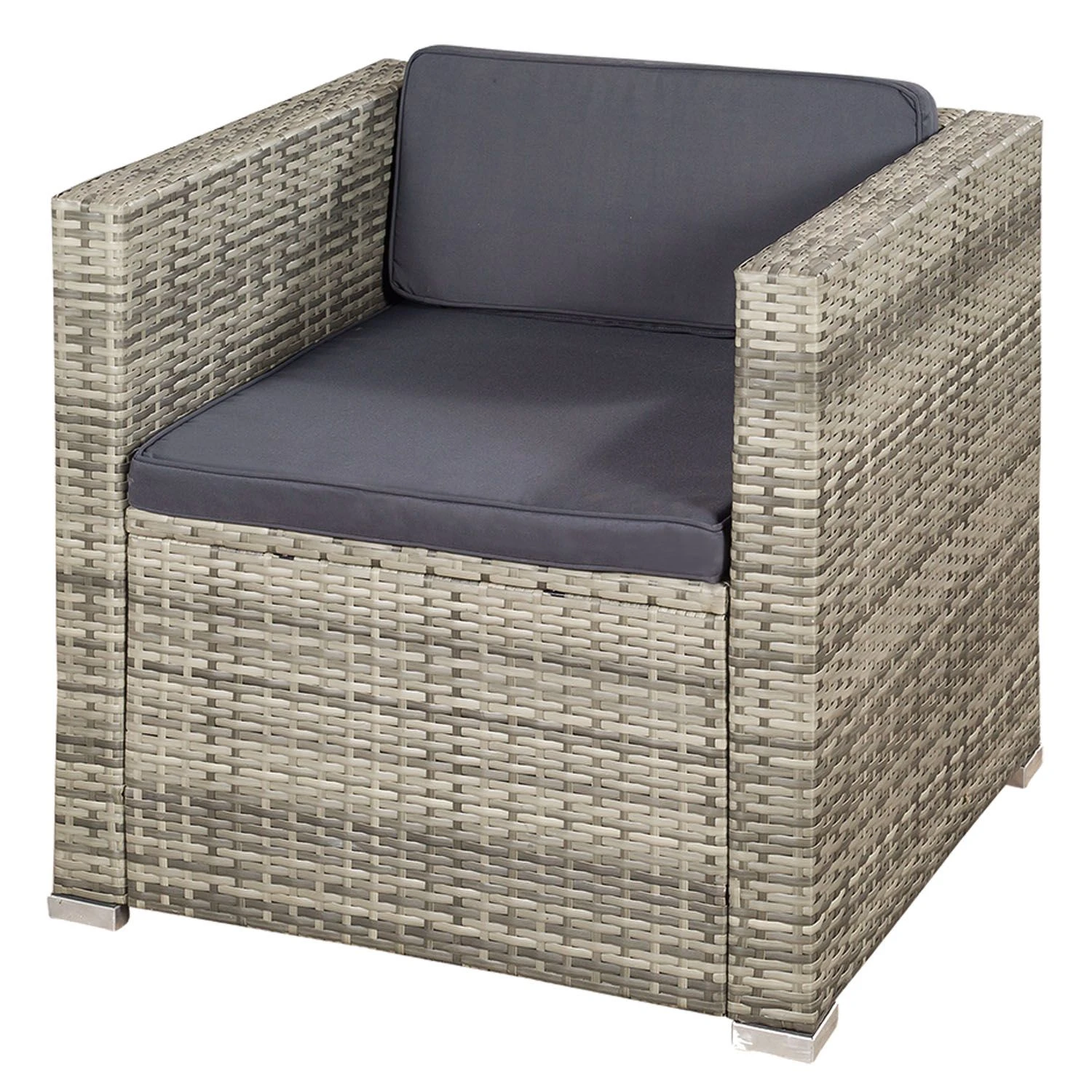 Merkloos Punta Cana L Polyrotan Grijze Loungeset 4 Merkloos Punta Cana L Polyrotan Grijze Loungeset - Afbeelding 4