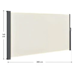 Merkloos Dubai 300 X 160 Beige Windscherm -Merkloos 62666357815679.13272258