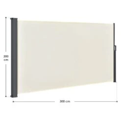 Merkloos Dubai 300 X 200 Beige Windscherm -Merkloos 63bee9737dd61dc7