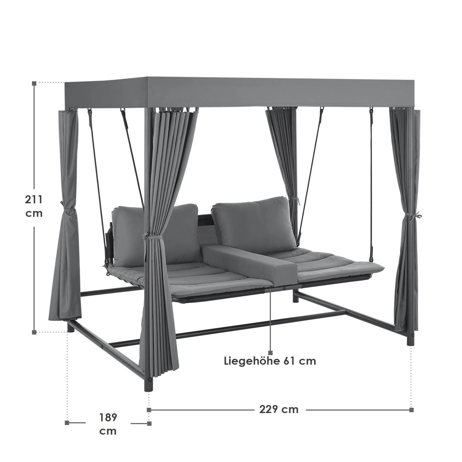 Merkloos Kassandra Schommelbank 2 Merkloos Kassandra Schommelbank - Afbeelding 2