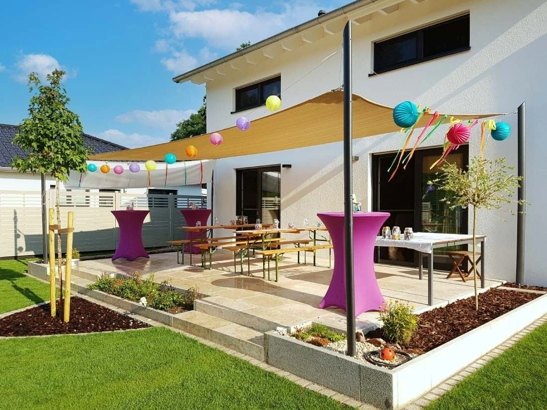 Merkloos Maanta Ulisse 90° Basisplaat Schaduwdoek Paal 2 Merkloos Maanta Ulisse 90° Basisplaat Schaduwdoek Paal - Afbeelding 2