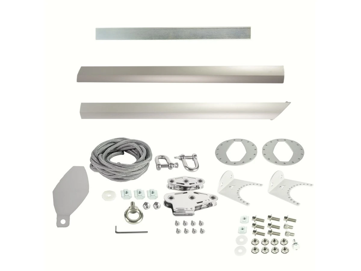 Merkloos Maanta Alu Simple Schaduwdoek Paal Met Wandmontage 4 Merkloos Maanta Alu Simple Schaduwdoek Paal Met Wandmontage - Afbeelding 4