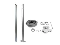 Merkloos Maanta Ulisse 90° Basisplaat Schaduwdoek Stalen Paal -Merkloos 641aeddc2e8ad9.97339835