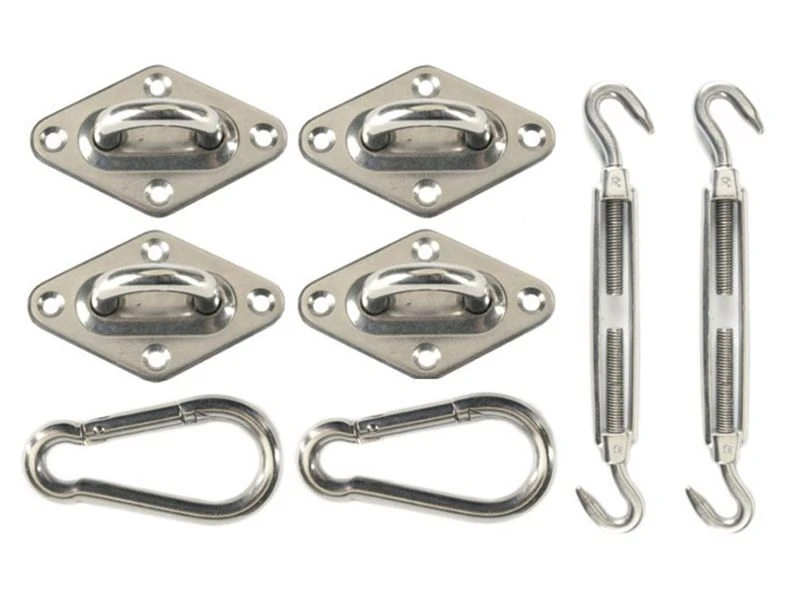 Merkloos Livn Vierkant Schaduwdoek RVS Bevestigingsmateriaal 1 Merkloos Livn Vierkant Schaduwdoek RVS Bevestigingsmateriaal