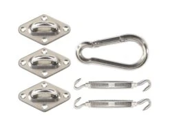 Merkloos Livn Driehoek Schaduwdoek RVS Bevestigingsmateriaal