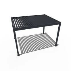 Merkloos Orion Deluxe 300x400cm Elektrisch Overkapping Met LED - Antraciet -Merkloos 64b543db189477cc