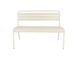 Merkloos MaximaVida Max 120 Cm Ivoren Metalen Tuinbank -Merkloos 657671caa1ae74f6