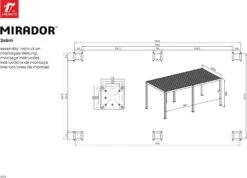 Merkloos Mirador Classic 300 X 600 Cm Overkapping - White -Merkloos 65f0672bc01697.09105854