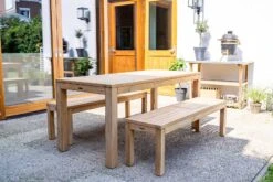 Merkloos MaximaVida Java 120 X 40 Cm Teakhouten Tuinbank -Merkloos 663228950093cdf1