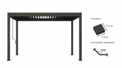 Merkloos Novum ORION 300 X 400 Cm Terrasoverkapping - Black 11 Merkloos Novum ORION 300 X 400 Cm Terrasoverkapping - Black -Merkloos 664dbb33f34237.26635821