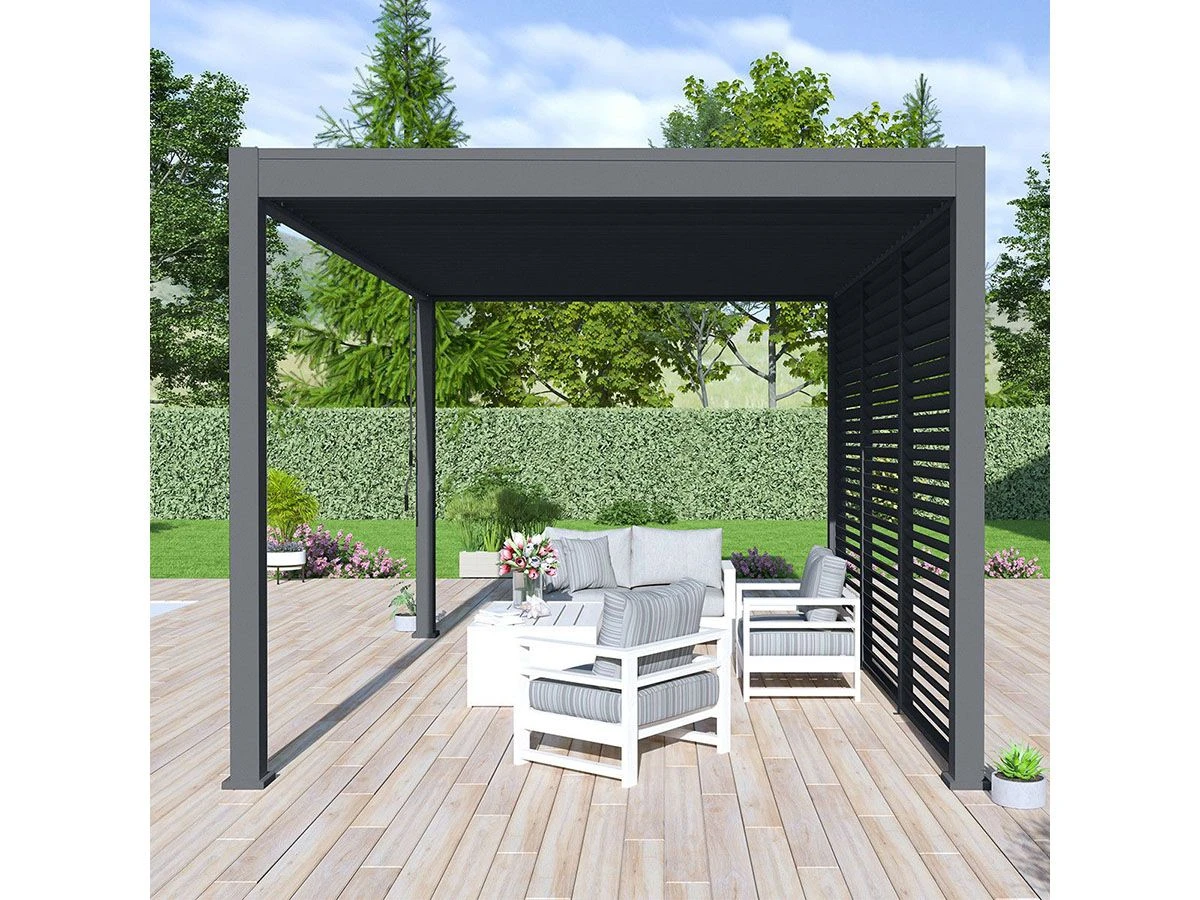 Merkloos Novum ORION 300 X 400 Cm Terrasoverkapping - Black 4 Merkloos Novum ORION 300 X 400 Cm Terrasoverkapping - Black - Afbeelding 4