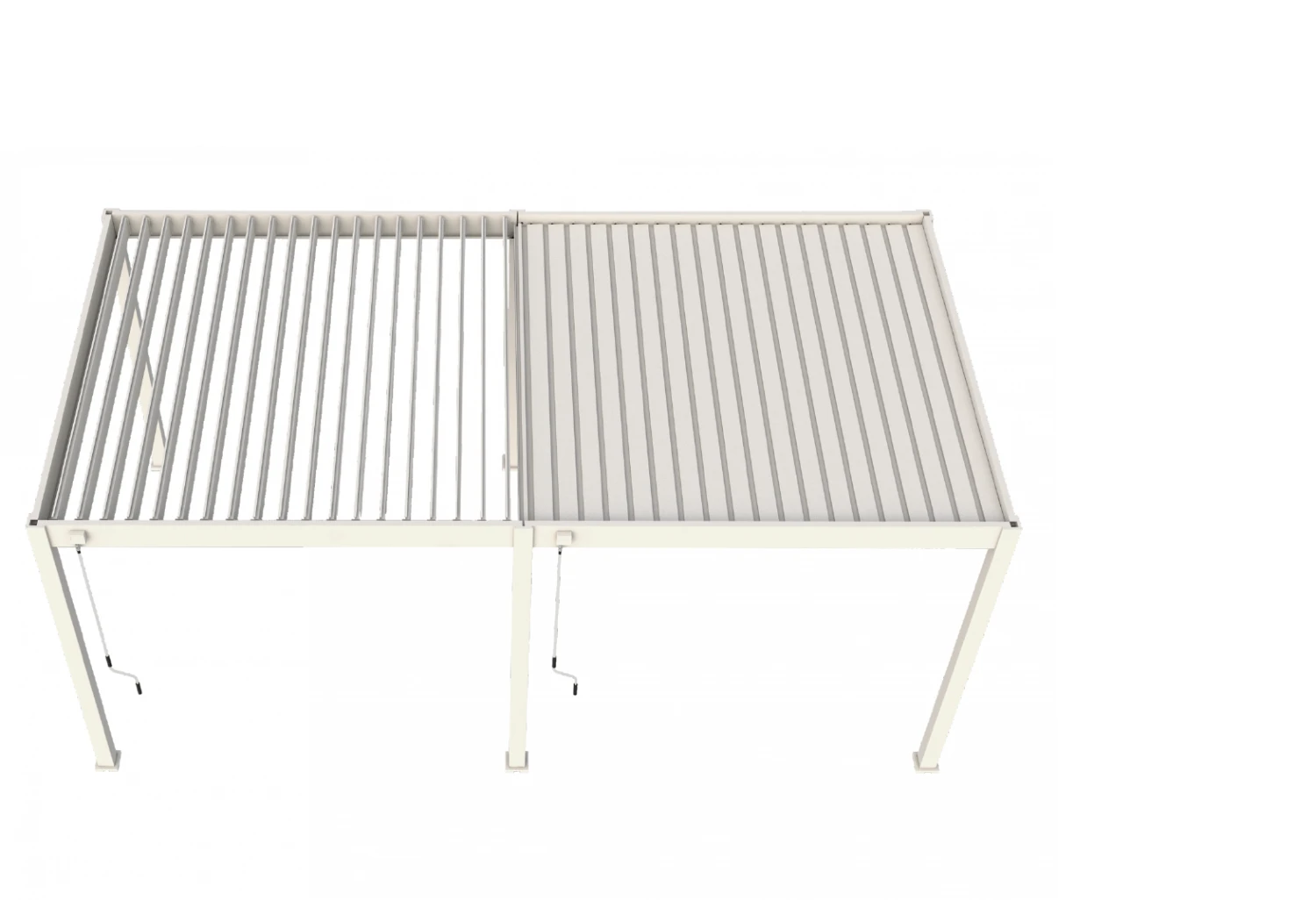 Merkloos Novum ORION 360 X 530 Terrasoverkapping - White 2 Merkloos Novum ORION 360 X 530 Terrasoverkapping - White - Afbeelding 2