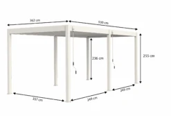 Merkloos Novum ORION 360 X 530 Terrasoverkapping - White 8 Merkloos Novum ORION 360 X 530 Terrasoverkapping - White -Merkloos 664dbb368f0a93.91265891