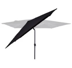 Merkloos VONROC Premium Rosolina 280 X 280 Cm Stokparasol - Black -Merkloos 664f36e8ae6de3.46524475