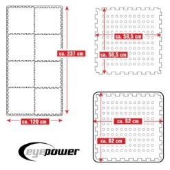 Merkloos Eyepower 62x62cm Set Van 8 Zwembad Vloertegels - Green -Merkloos 664f44f4174f41.70113717