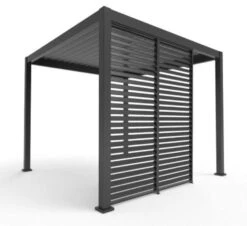 Merkloos Orion 300 Cm Kant Louvre Shutter Paneel - Anthracite -Merkloos 66506c747553a7.20739115