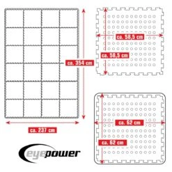 Merkloos Eyepower 62x62cm Set Van 24 Zwembad Vloertegels - Blue -Merkloos 665444bb1c44c8.29245579