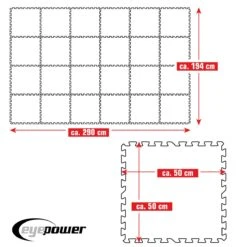 Merkloos Eyepower 50x50cm Set Van 24 Zwembad Vloertegels - Blue -Merkloos 6654451c30ec10.28020181