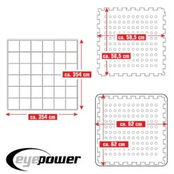 Merkloos Eyepower 62x62cm Set Van 36 Zwembad Vloertegels - Green -Merkloos 665445398f7090.82192523