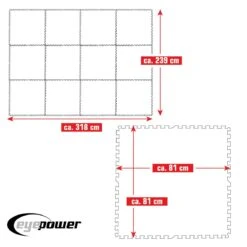 Merkloos Eyepower 81x81cm Set Van 12 Zwembad Vloertegels - Blue 10 Merkloos Eyepower 81x81cm Set Van 12 Zwembad Vloertegels - Blue -Merkloos 66544540c0c225.74291935