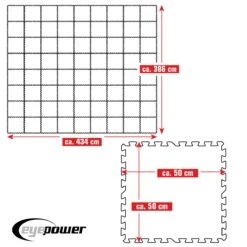 Merkloos Eyepower 50x50cm Set Van 72 Zwembad Vloertegels - Blue -Merkloos 66544564600232.72446211