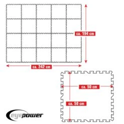 Merkloos Eyepower 50x50cm Set Van 20 Zwembad Vloertegels - Blue -Merkloos 66544572d83cc9.11466629