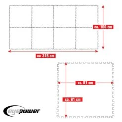 Merkloos Eyepower 81x81cm Set Van 8 Zwembad Vloertegels - Blue -Merkloos 66544581013d61.90653356
