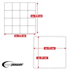 Merkloos Eyepower 81x81cm Set Van 16 Zwembad Vloertegels - Blue -Merkloos 665445cb0ec043.33692036