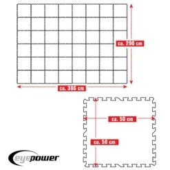 Merkloos Eyepower 50x50cm Set Van 48 Zwembad Vloertegels - Blue -Merkloos 665445ef32be30.37741086