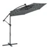 Merkloos Brasil 350 Grijze Parasol Met LED-verlichting