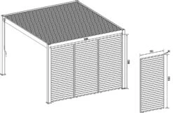 Merkloos Orion 110 Cm Kantelbaar Shutterpaneel - Anthracite -Merkloos 6ecdae2b6f92c3b3