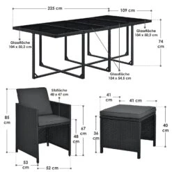 Merkloos Baracoa XXL Polyrotan Zwarte Diningset 11 Merkloos Baracoa XXL Polyrotan Zwarte Diningset -Merkloos 75842fc2e6134e4f