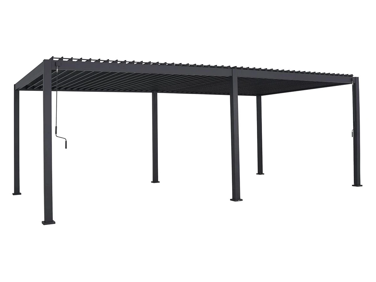 Merkloos Mirador Deluxe 360 X 720 Cm Overkapping - Antraciet 1 Merkloos Mirador Deluxe 360 X 720 Cm Overkapping - Antraciet