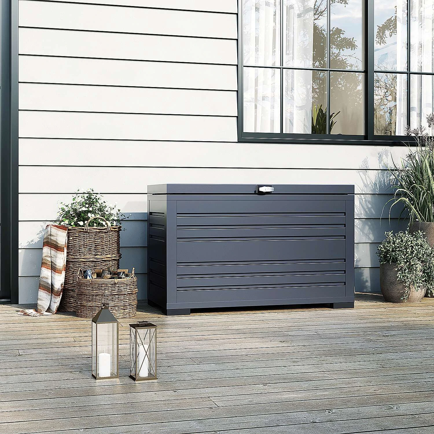 Merkloos Orion Sit & Store 280 Liter Aluminium Opbergbox 5 Merkloos Orion Sit & Store 280 Liter Aluminium Opbergbox - Afbeelding 5