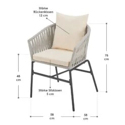 Merkloos Set Van 2 Touwgaas Tuinstoelen Met Rug- En Zitkussens 11 Merkloos Set Van 2 Touwgaas Tuinstoelen Met Rug- En Zitkussens -Merkloos 7d72ef8a6901a483