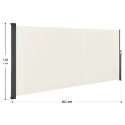 Merkloos Dubai 500 X 160 Beige Windscherm -Merkloos 813aee9bae0d058f