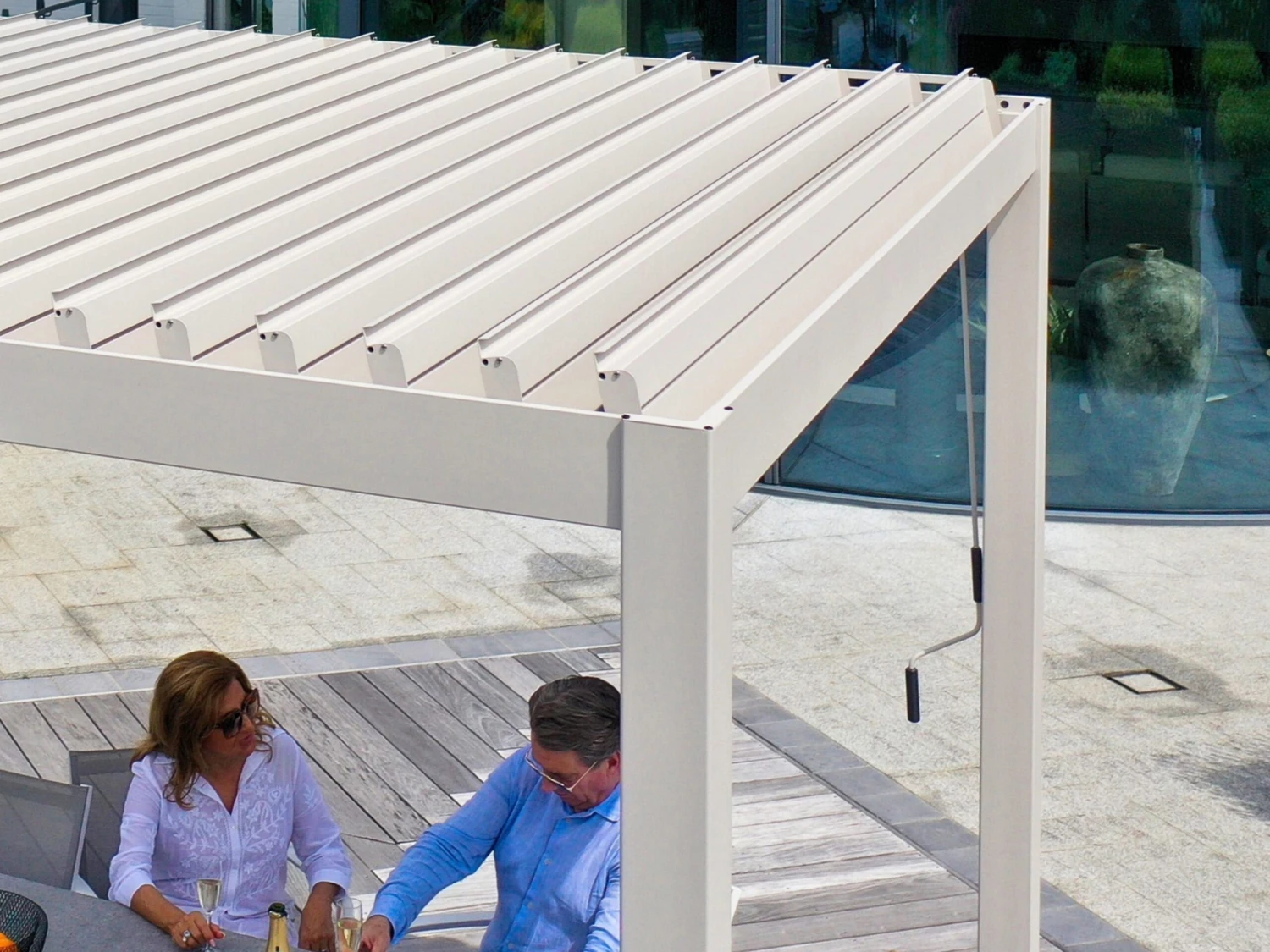 Merkloos Mirador Deluxe 300 X 600 Cm Overkapping - Grey 6 Merkloos Mirador Deluxe 300 X 600 Cm Overkapping - Grey - Afbeelding 6