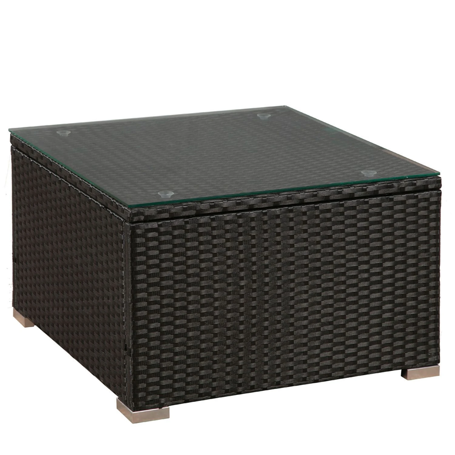 Merkloos Punta Cana M Polyrotan Zwarte Loungeset 3 Merkloos Punta Cana M Polyrotan Zwarte Loungeset - Afbeelding 3